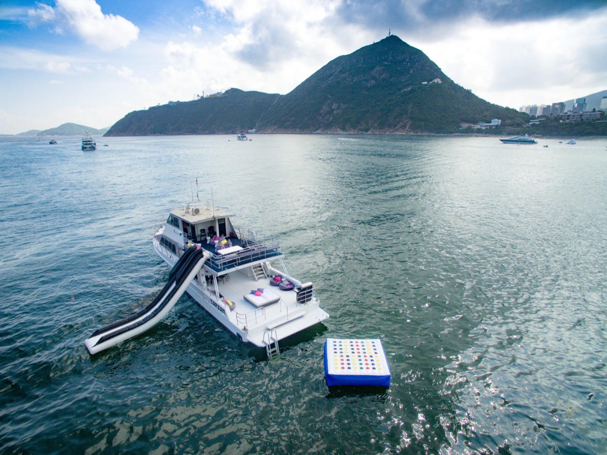 Junk boat on Hong Kong waters